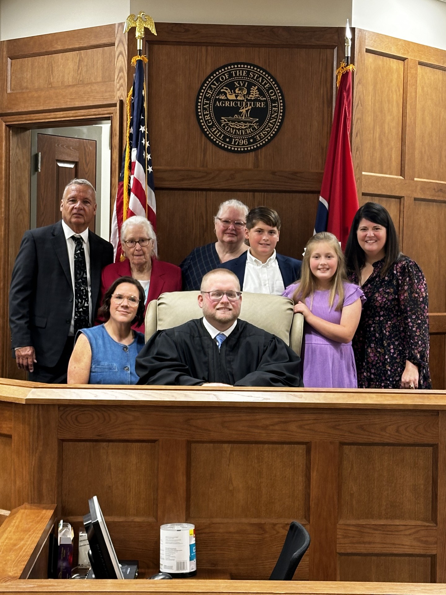 Judge Turnbow with his family