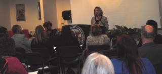 Justice Clark speaks to graduates, friends and family at the Davidson County Drug Court graduation.