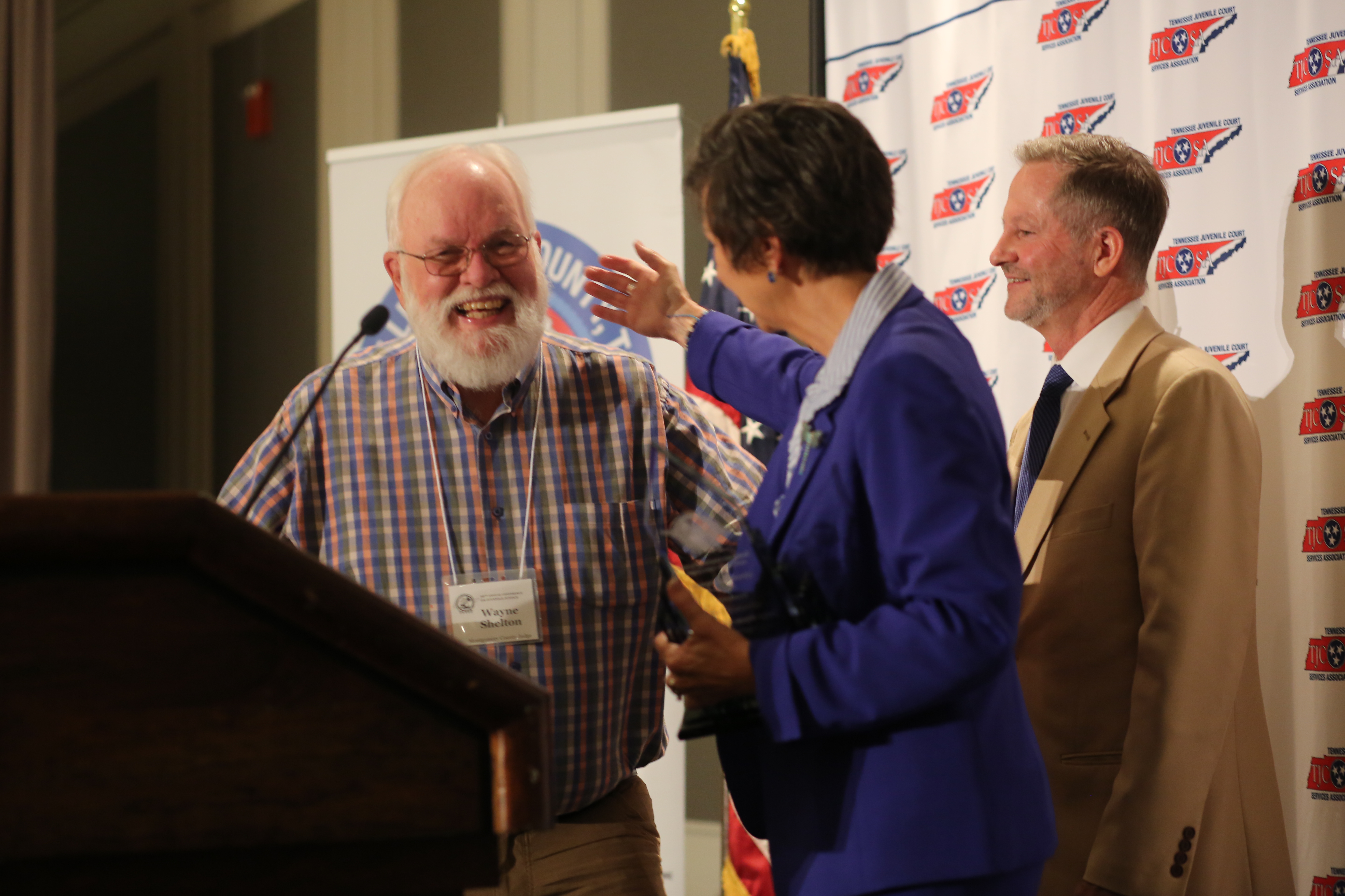 Judge Shelton, Judge Snyder and Judge Barnes at the Tennessee Council of Juvenile and Family Court Judges conference