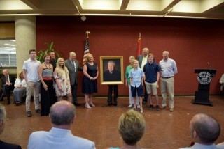 Judge Workman with family and Judge Irwin.